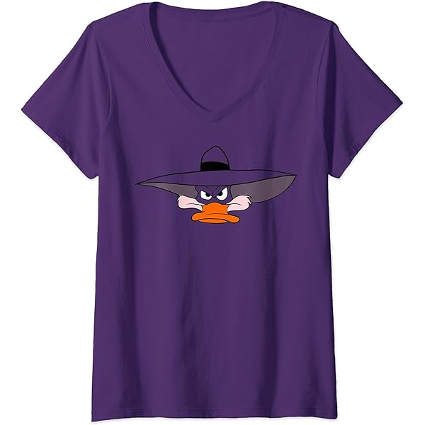 Amazon.com: Disney Darkwing Duck Big Face Zip Hoodie